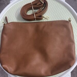 STEVE Madden Brown Shoulder Bag Lined Removable/adj.‎ Strap 13.5" x 9"